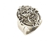 Готическое кольцо, серебро 925 001 02 22-00652 2010 г инфо 8814w.