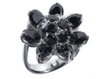 Кольцо в виде цветка, серебро 875, оникс 003 02 21sk-00053 2010 г инфо 8816w.