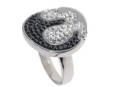 Кольцо, серебро 925, кристалл Сваровски 018 02 21spk-00294 2009 г инфо 8963w.