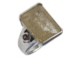 Кольцо, серебро 925, рутил кварц,турмалин 001 02 21-02198 2010 г инфо 9544w.